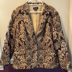 Focus 2000 Women's Leaf Print Blazer